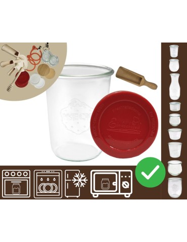 Słoiki WECK / silikonowe wieko, miarka słoik 850ml MOLD