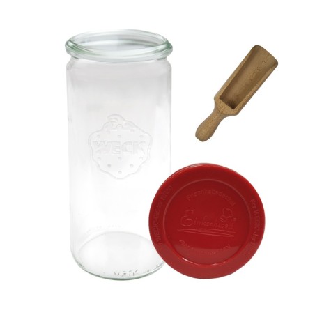 Słoiki WECK / silikonowe wieko, miarka słoik 1040ml 1l CYLINDER