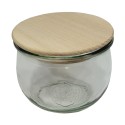 Słoiki WECK / drewniane wieko słoik 370ml TULIP
