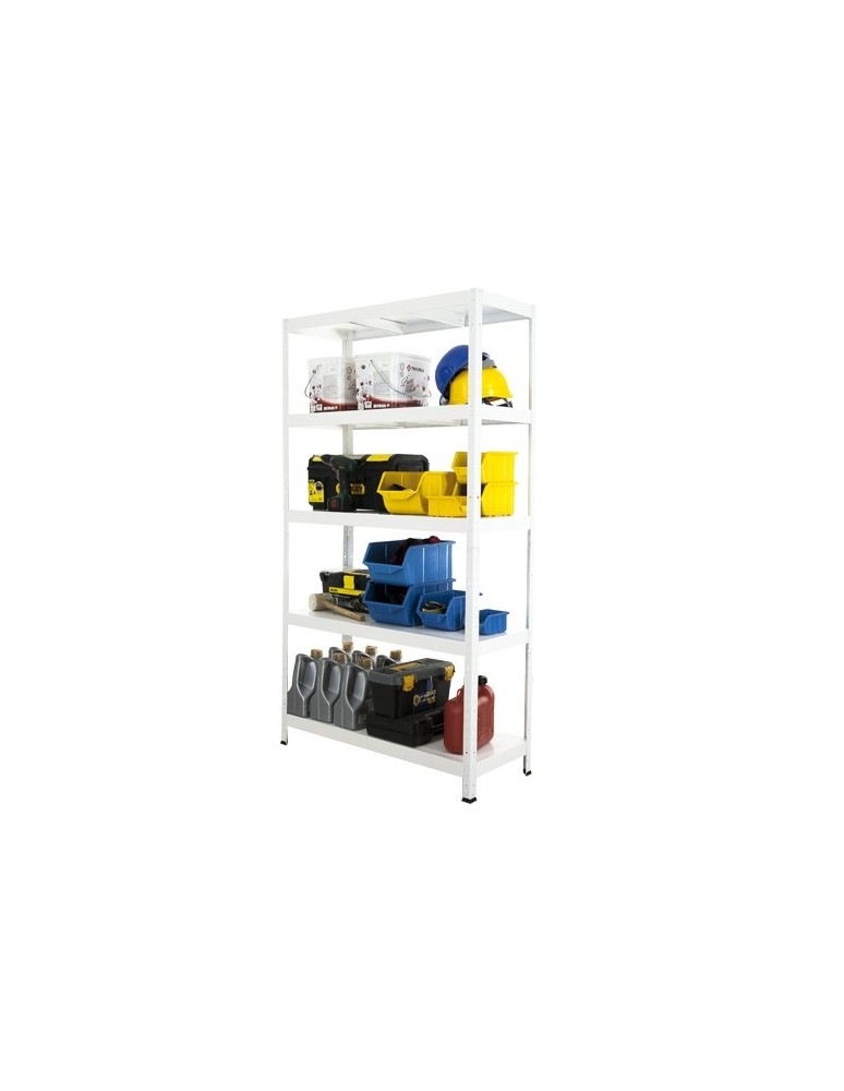 Elara - Regał metalowy ELARA 180x100x40 5p biała - produkt MODO24.PL 1