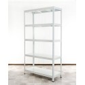 Regał metalowy ELARA 180x100x40 5p biała