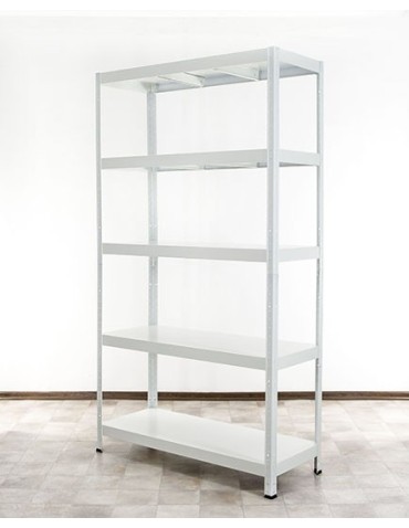 Regał metalowy ELARA 180x100x40 5p biała - product 2