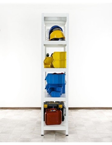 Elara - Regał metalowy ELARA 180x100x40 5p biała - product 4