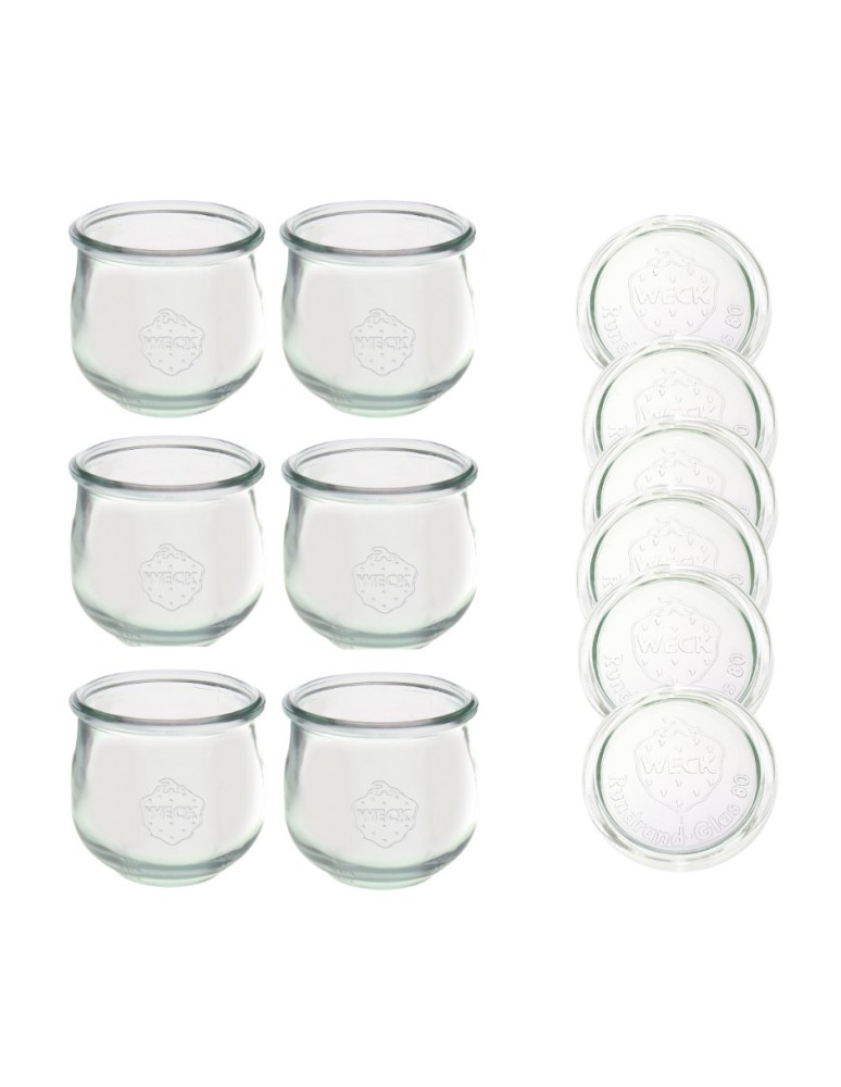 Słoiki i butelki - Słoiki WECK 6szt/ szklane wieko słoik 370ml TULIP - produkt MODO24.PL 13