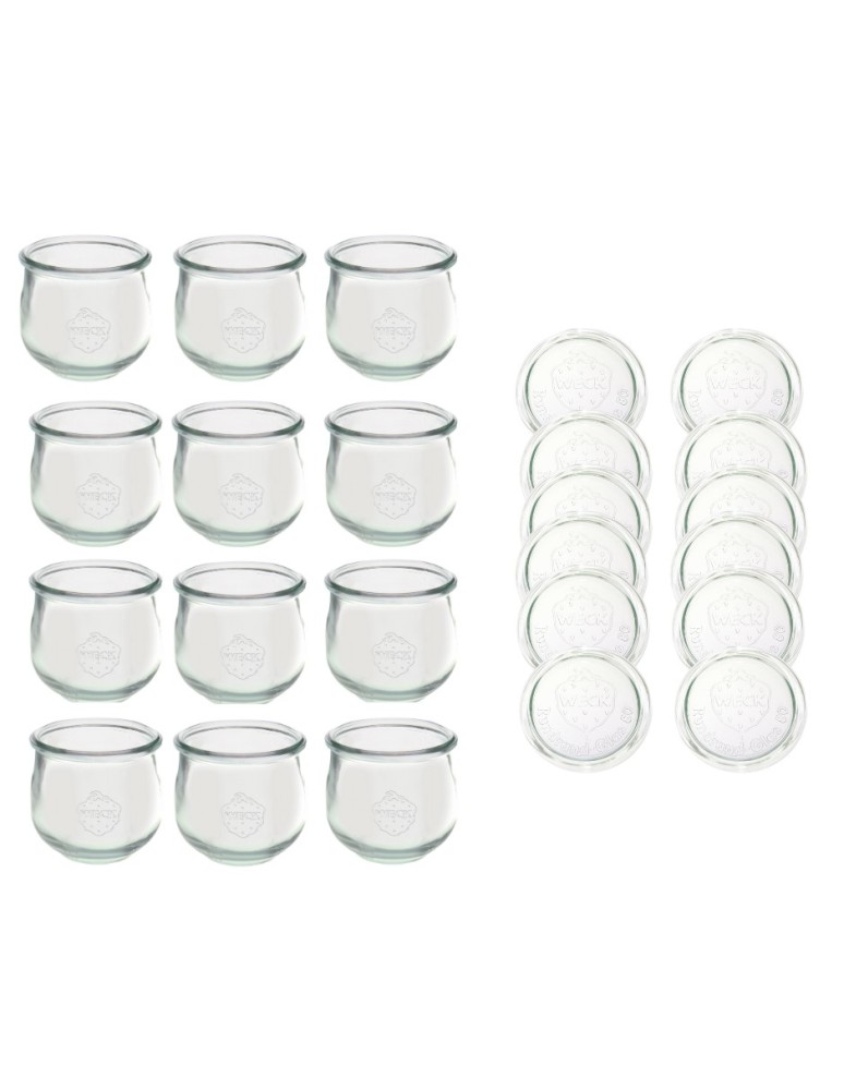 Słoiki i butelki - Słoiki WECK 12szt/ szklane wieko słoik 370ml TULIP - produkt MODO24.PL 13