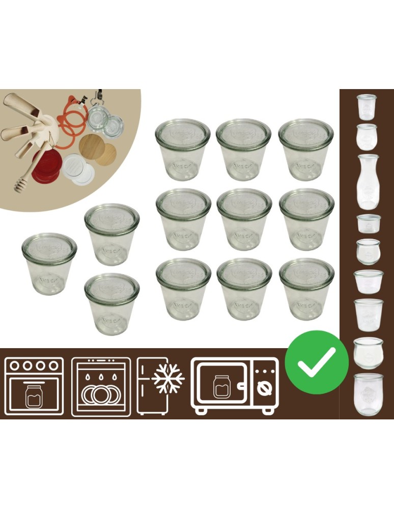 Słoiki i butelki - Słoiki WECK 12szt/ szklane wieko słoik 580ml MOLD - produkt MODO24.PL 11