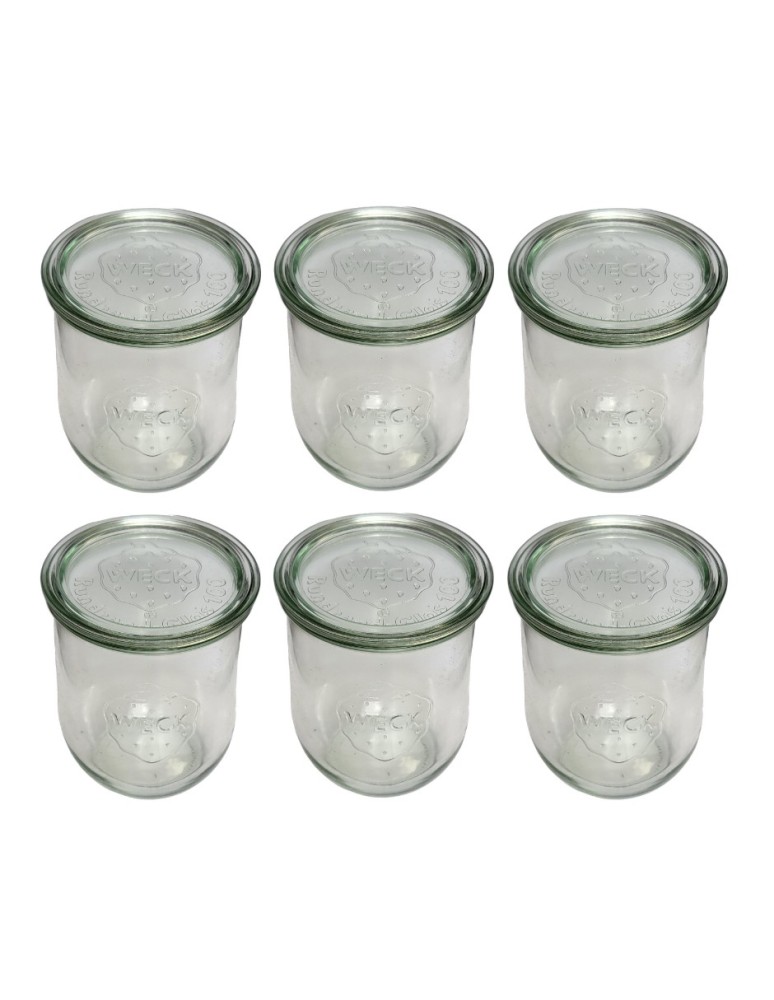 Słoiki i butelki - Słoiki WECK 6szt/ szklane wieko słoik 1l 1062ml TULIP - produkt MODO24.PL 13