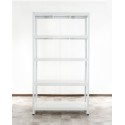 Regał metalowy ELARA 180x100x40 5p biała