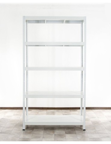 Elara - Regał metalowy ELARA 180x100x40 5p biała - product 5