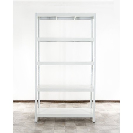Regał metalowy ELARA 180x100x40 5p biała