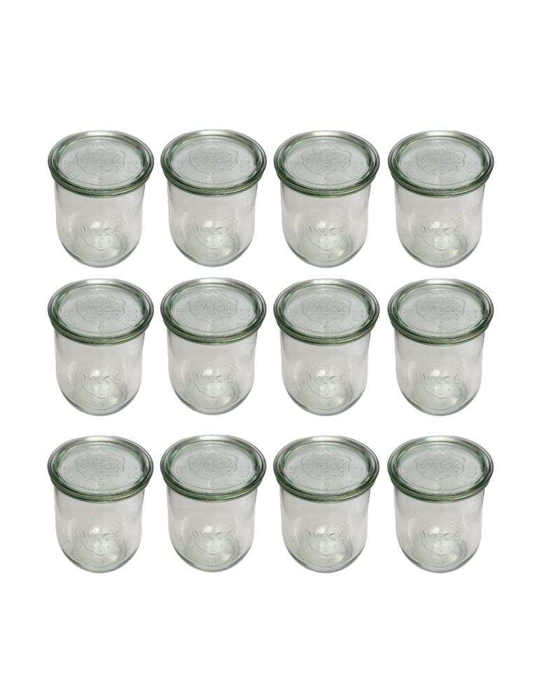 Słoiki i butelki - Słoiki WECK 12szt/ szklane wieko słoik 1l 1062ml TULIP - produkt MODO24.PL 13