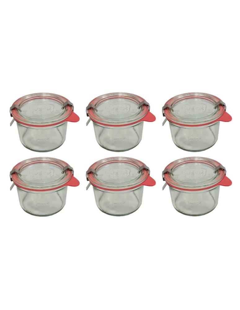 Słoiki i butelki - Słoiki WECK 6szt / szkl. wieko,gumka, bl słoik 200ml MOLD - produkt MODO24.PL 13