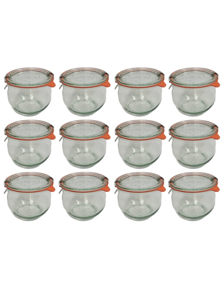 Słoiki i butelki - Słoiki WECK 12szt/ szkl. wieko,gumka, bl słoik 580ml TULIP - produkt MODO24.PL 13