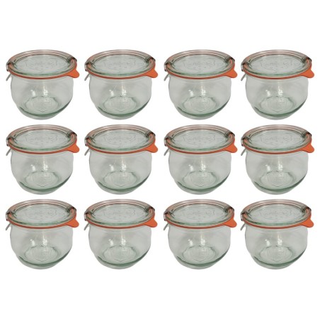 Słoiki WECK 12szt/ szkl. wieko,gumka, bl słoik 580ml TULIP