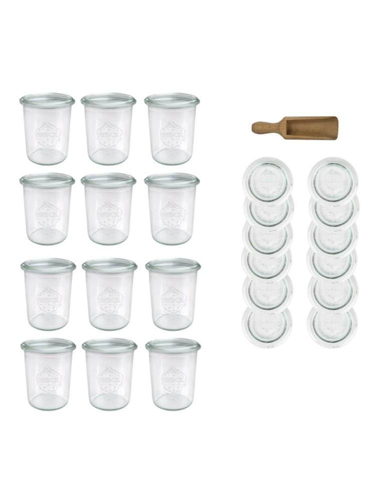 Słoiki i Dodatki - Słoiki WECK x12 / szklane wieko, miarka słoik 160ml MOLD - product MODO24.PL 13