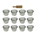 Słoiki WECK 12szt / szklane wieko, miarka słoik 200ml MOLD