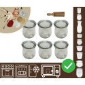 Słoiki WECK 6szt/ szklane wieko, miarka słoik 220ml TULIP