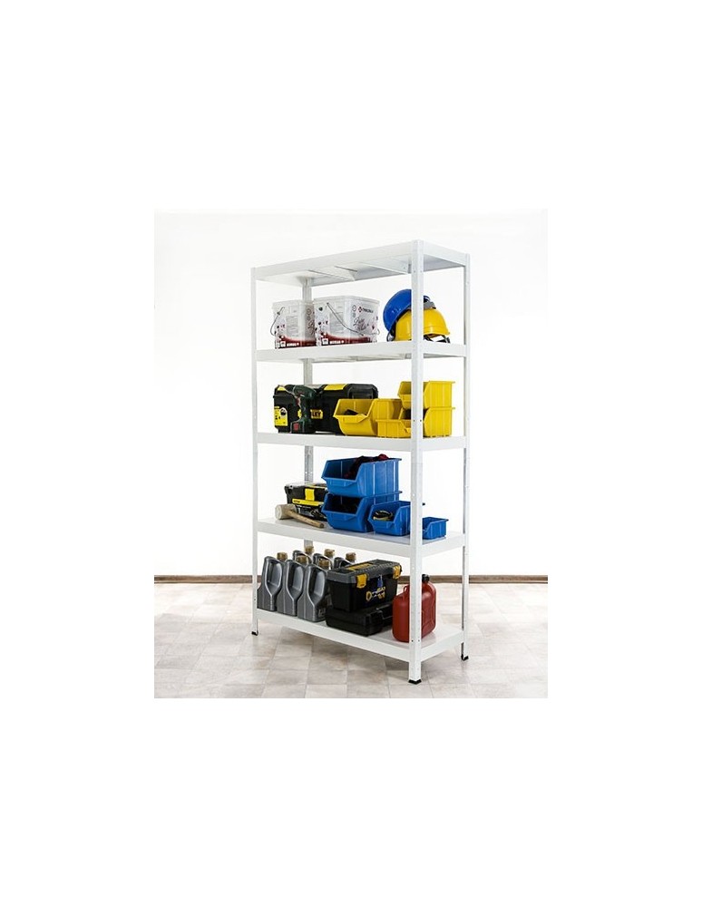 Elara - Regał metalowy ELARA 180x100x40 5p biała - product MODO24.PL 7