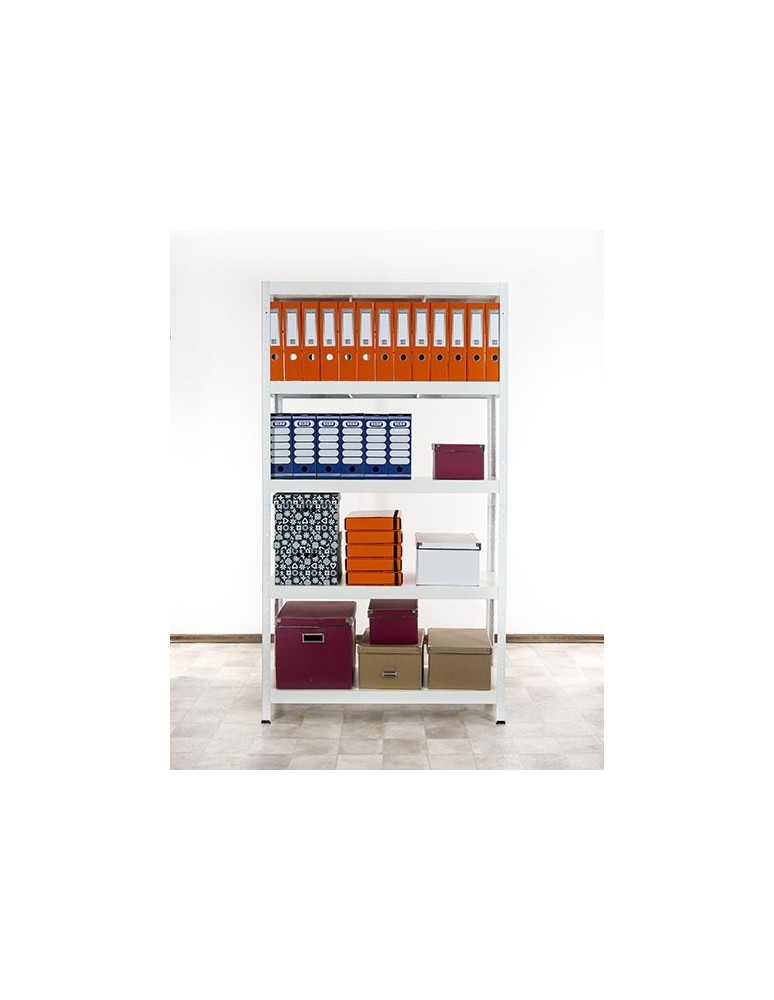 Elara - Regał metalowy ELARA 180x100x40 5p biała - product MODO24.PL 9