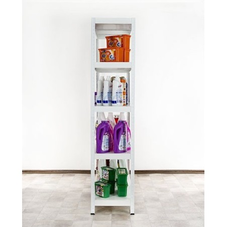 Regał metalowy ELARA 180x100x40 5p biała