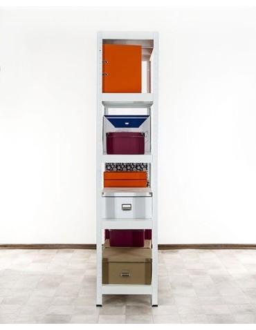 Elara - Regał metalowy ELARA 180x100x40 5p biała - product 11