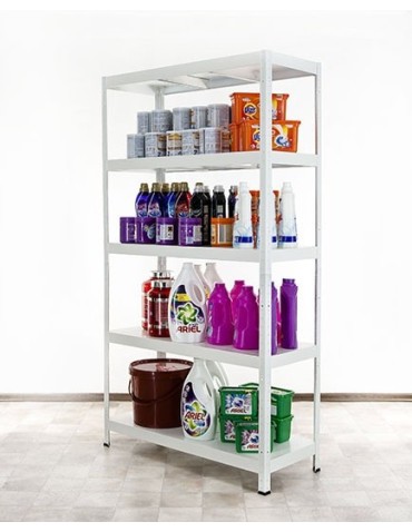 Elara - Regał metalowy ELARA 180x100x40 5p biała - product 12