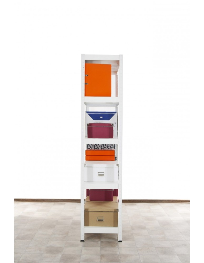 Elara - Regał metalowy ELARA 180x90x40 5p biała - product MODO24.PL 2