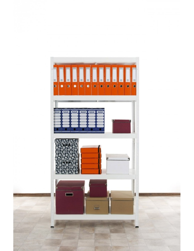 Elara - Regał metalowy ELARA 180x90x40 5p biała - product MODO24.PL 3