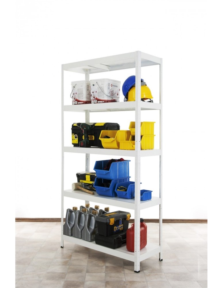Elara - Regał metalowy ELARA 180x80x40 5p biała - product MODO24.PL 3