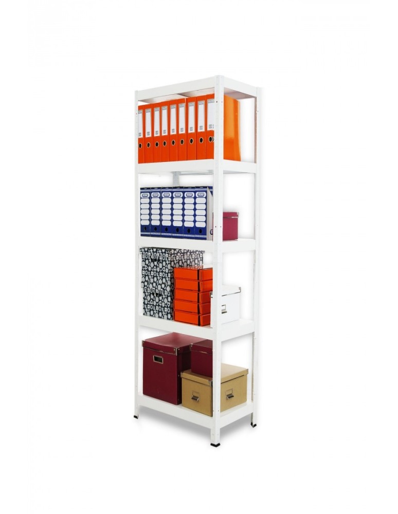 Elara - Regał metalowy ELARA 180x60x40 5p biała - produkt MODO24.PL 1