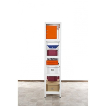 Regał metalowy ELARA 180x60x40 5p biała