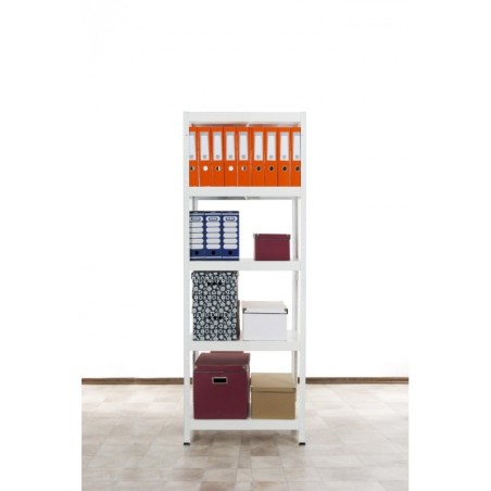 Regał metalowy ELARA 180x60x40 5p biała