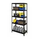 Regał metalowy ELARA 180x80x40 5p czarna