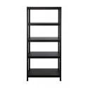 Regał metalowy ELARA 180x80x40 5p czarna