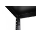 Regał metalowy ELARA 180x80x40 5p czarna