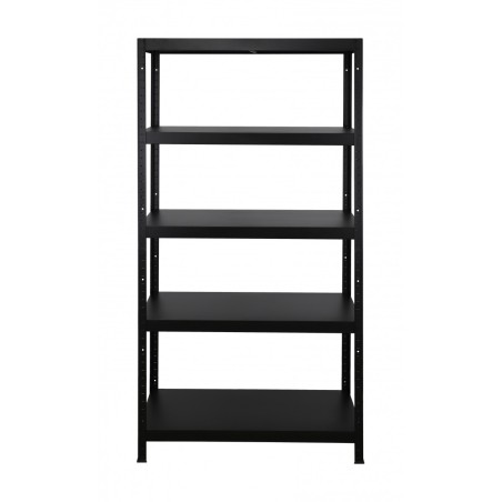 Regał metalowy ELARA 180x90x40 5p czarna