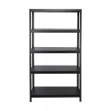 Regał metalowy ELARA 180x100x40 5p czarna