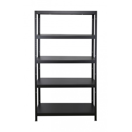 Regał metalowy ELARA 180x100x40 5p czarna