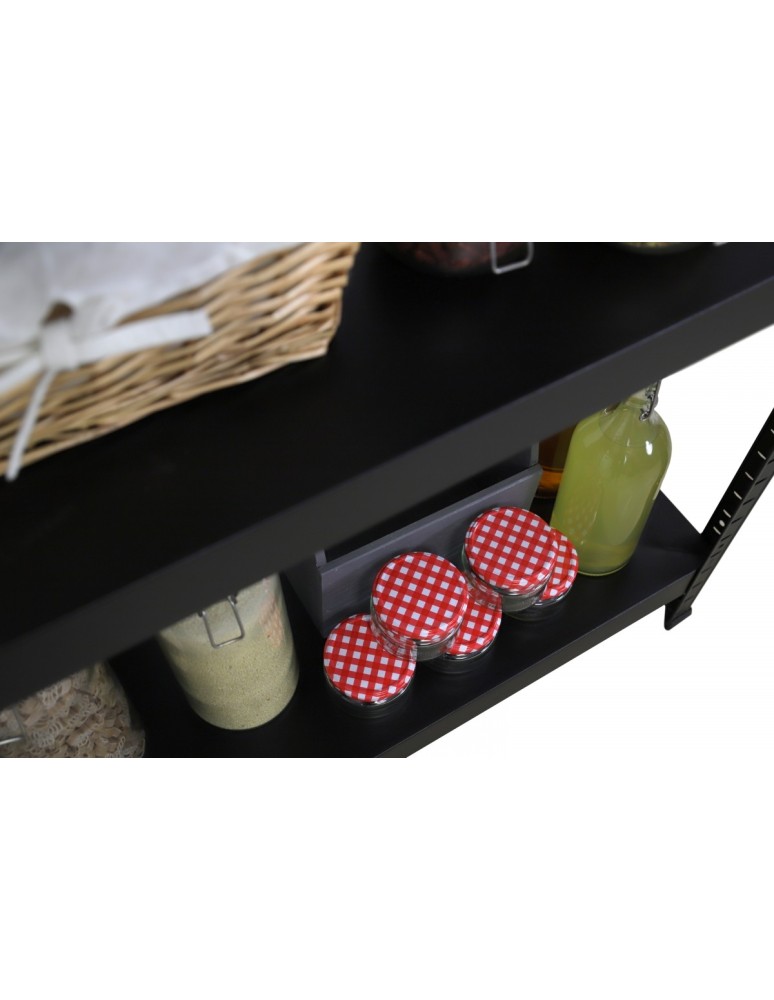 Elara - Regał metalowy ELARA 180x100x40 5p czarna - product MODO24.PL 7