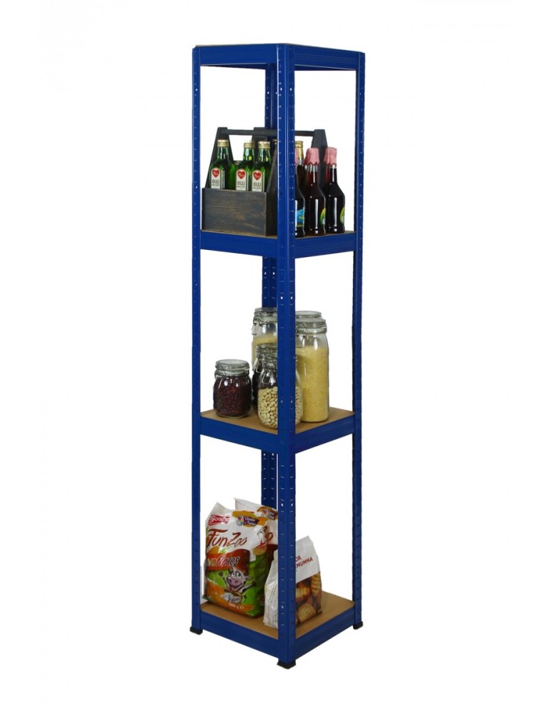 Helios Color Kwadrat - Regał metalowy Helios Color 180x30x30_4 - 175kg / na półkę, kolor: niebiesko-biały - produkt MODO24.PL 1