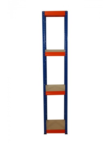 Regał metalowy Helios Color 180x30x30_4 - 175kg / na półkę, kolor: niebiesko-biały - product 2