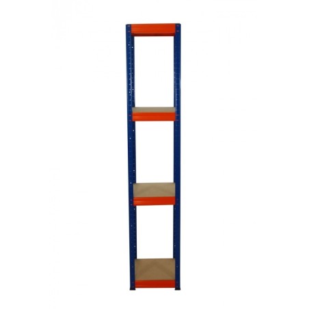 Regał metalowy Helios Color 180x30x30_4 - 175kg / na półkę, kolor: niebiesko-biały