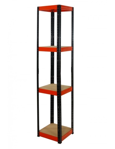 Helios Color Kwadrat - Regał metalowy Helios Color 180x30x30_4 - 175kg / na półkę, kolor: niebiesko-biały - product 6