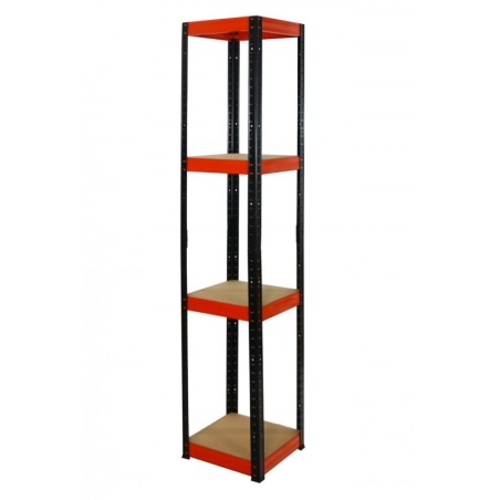 Regał metalowy Helios Color 180x30x30_4 - 175kg / na półkę, kolor: niebiesko-biały