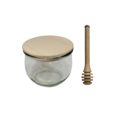 Słoiki WECK / drewniane wieko, nabierak słoik 580ml TULIP