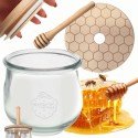Słoik na miód WECK dozownik do miodu słoik do miodu z nabierakiem 370ml W3