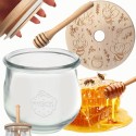Słoik na miód WECK dozownik do miodu słoik do miodu z nabierakiem 370ml W1