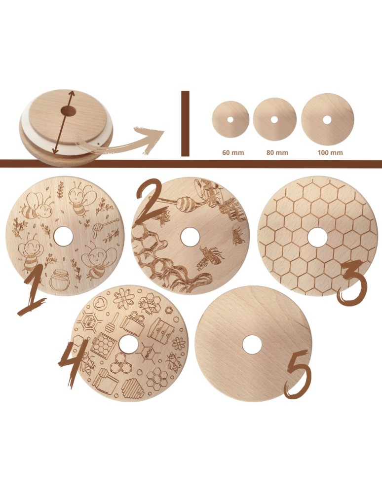 Słoiki weck - Słoiki na miód WECK zestaw słoików do miodu z nabierakiem 220ml W4 6szt EKO - product MODO24.PL 3