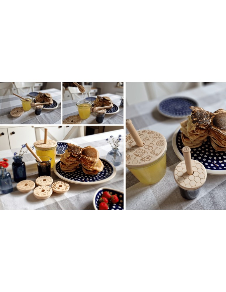 Słoiki weck - Słoik na miód WECK dozownik do miodu słoik do miodu z nabierakiem 220ml W4 - product MODO24.PL 4