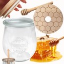 Słoik na miód WECK dozownik do miodu słoik do miodu z nabierakiem 220ml W3